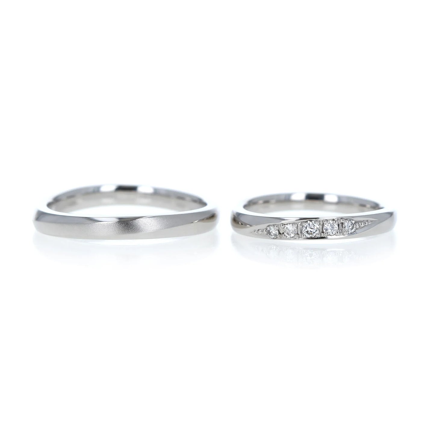持ち込み金属で作る結婚指輪 リメイク加工メレダイヤ持ち込み