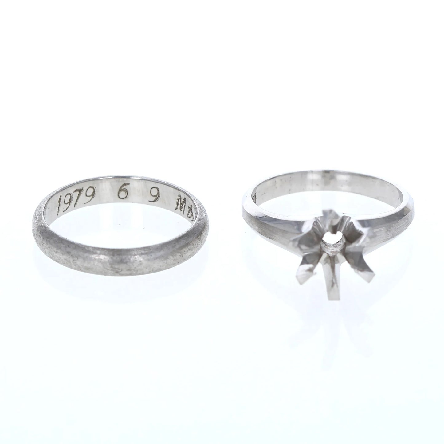 持ち込み金属で作る結婚指輪 リメイク加工ウェーブ