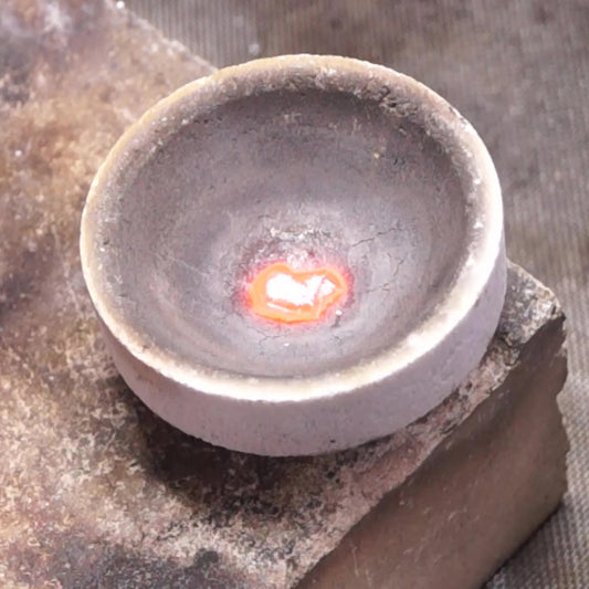 持ち込み金属で作る結婚指輪 リメイク加工ウェーブ