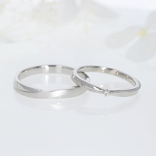 フルオーダー結婚指輪 貴金属アレルギー対応素材