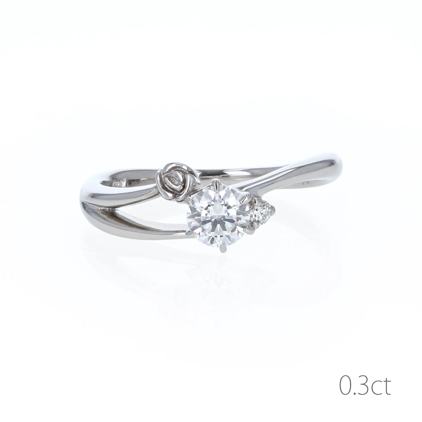 プラチナダイヤモンドリング Rose garden