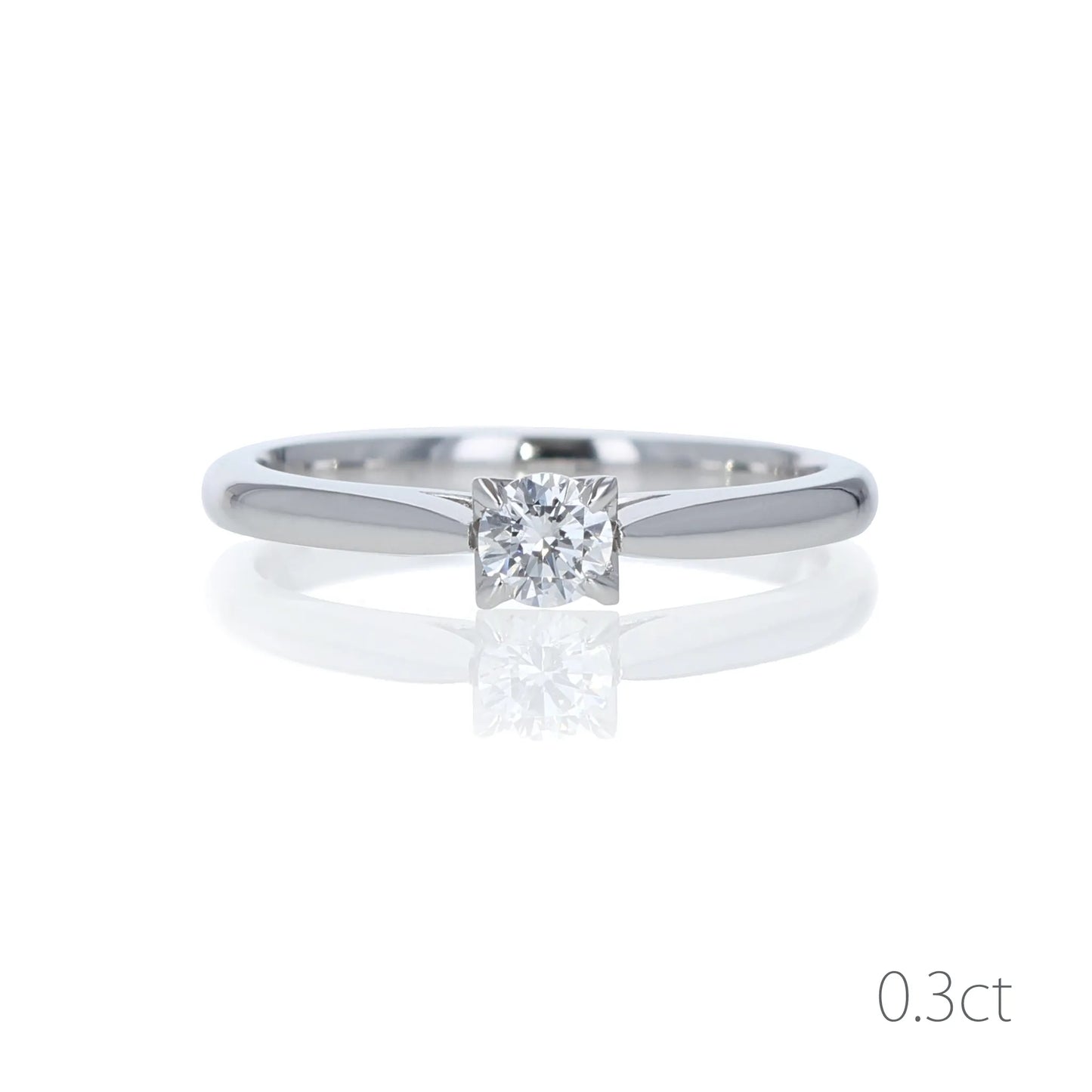 プラチナダイヤモンドリング Hidden