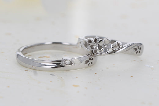 桜モチーフ20周年記念の結婚指輪