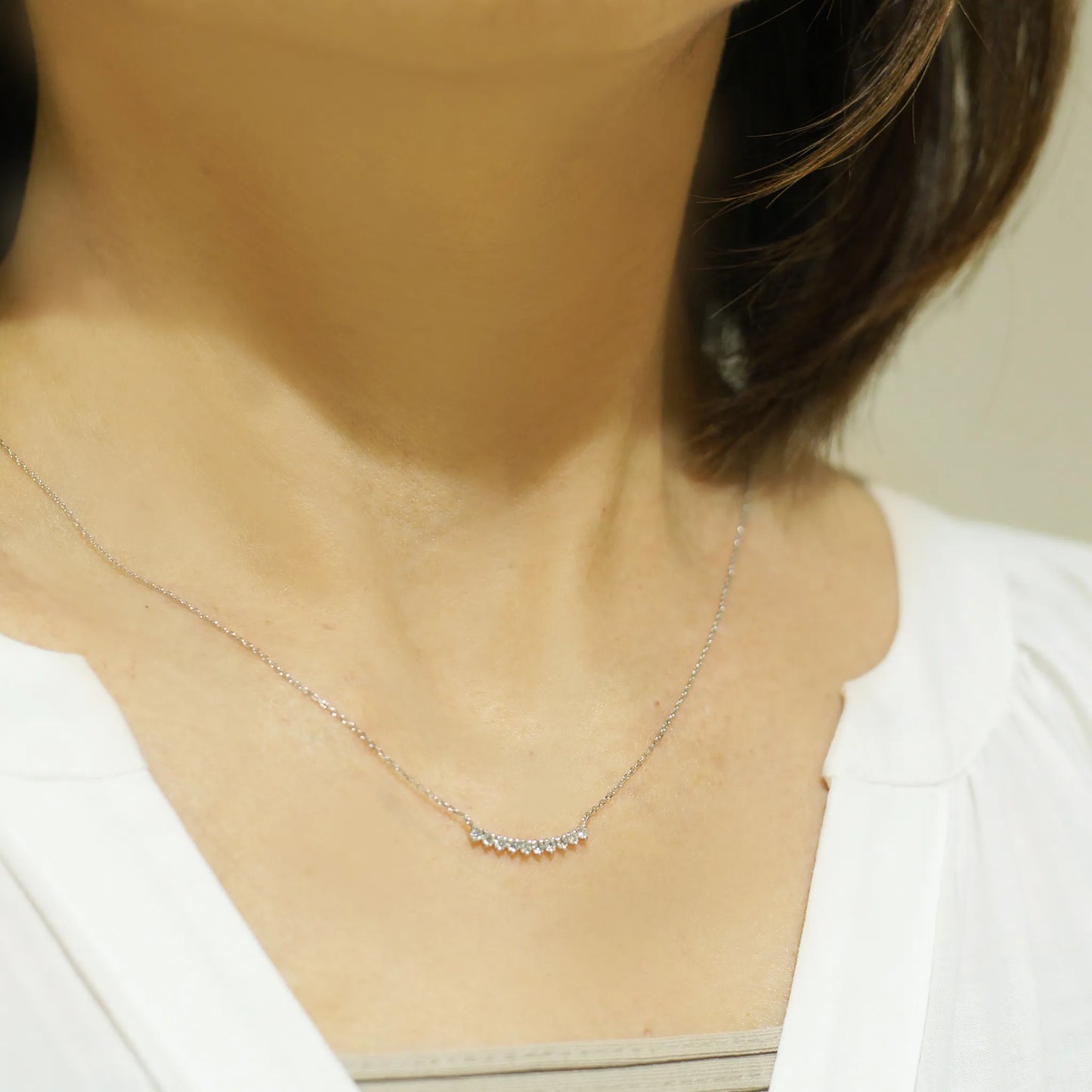 スイートテンネックレス　Line　[ P537 + Dia ]