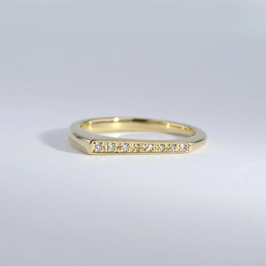 K18YG / リング / Like me♪ 小粒キラキラメレダイヤ