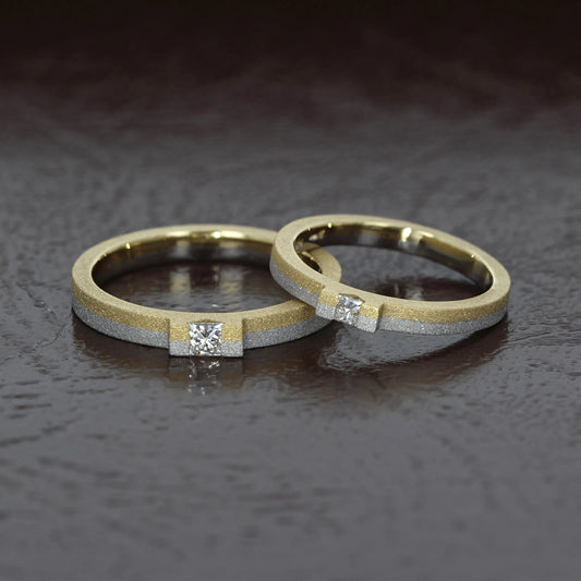 フルオーダー結婚指輪 アルミナ加工