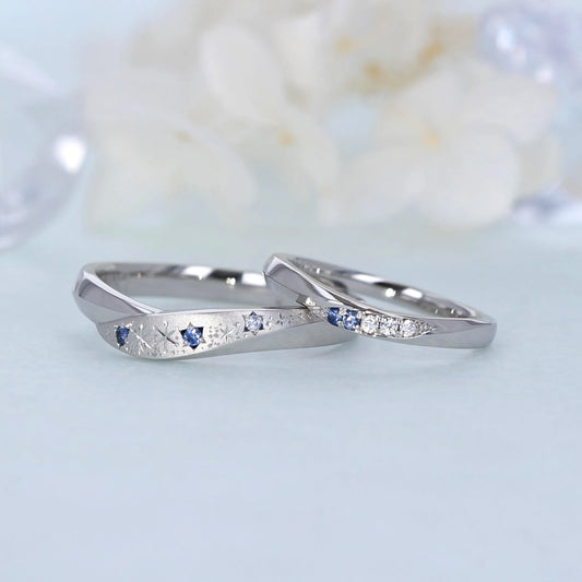 フルオーダー結婚指輪 雪の結晶