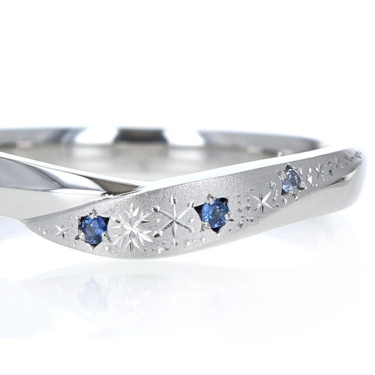 フルオーダー結婚指輪 雪の結晶　