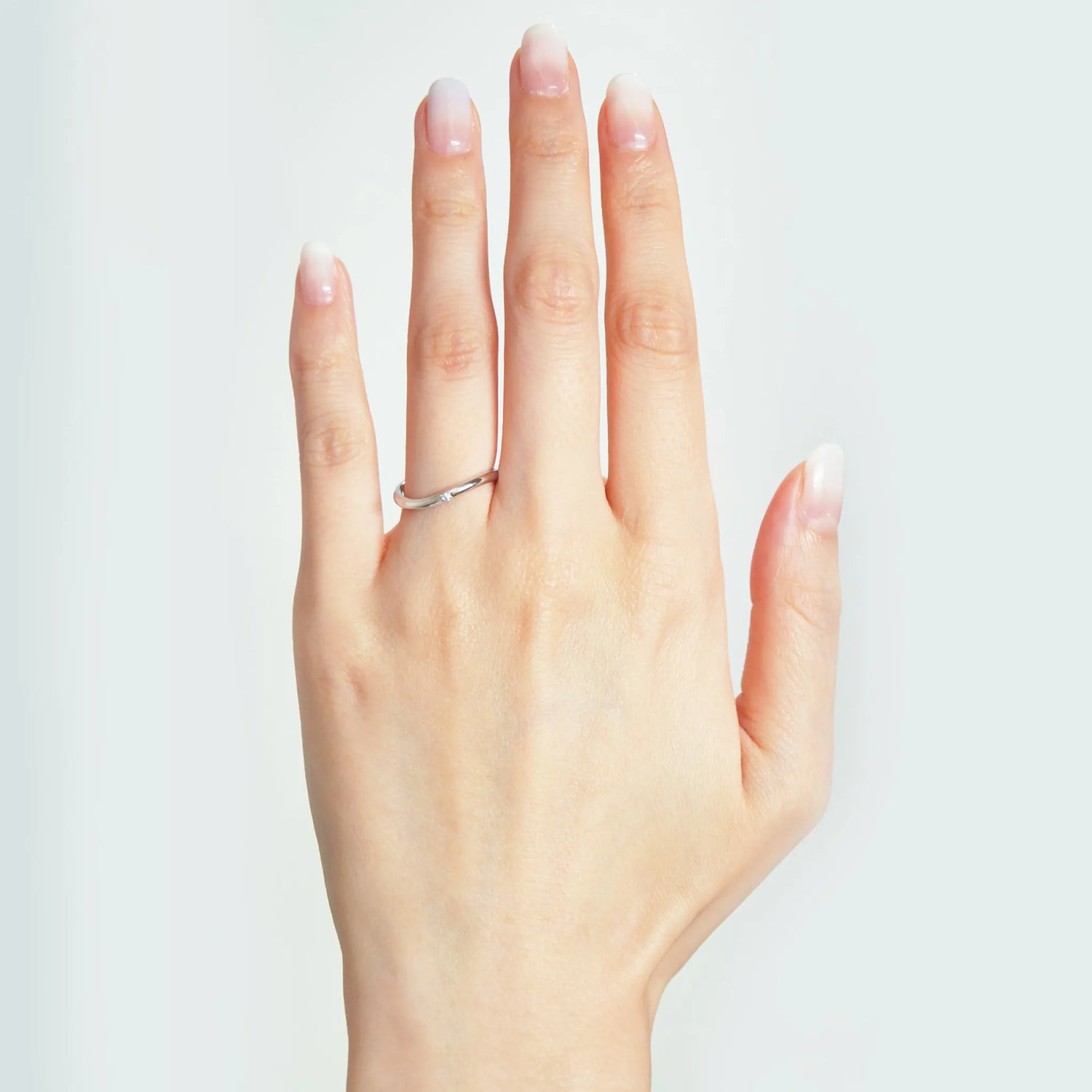 ウェーブデザイン プラチナリング シンプルなウェーブタイプの結婚指輪 プラチナペア20万円台