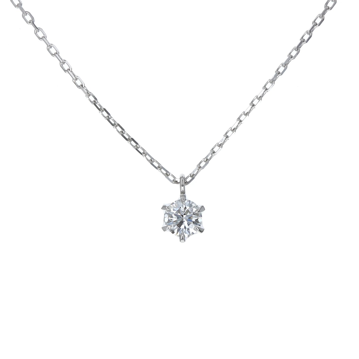 ダイヤモンドネックレス 0.157ct 一粒 プラチナ Eカラー EXカット 結婚10周年におすすめ