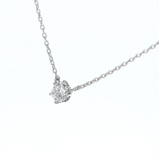 天然ダイヤモンド一粒プラチナネックレス 0.215 ct / F / VS1 / VG　