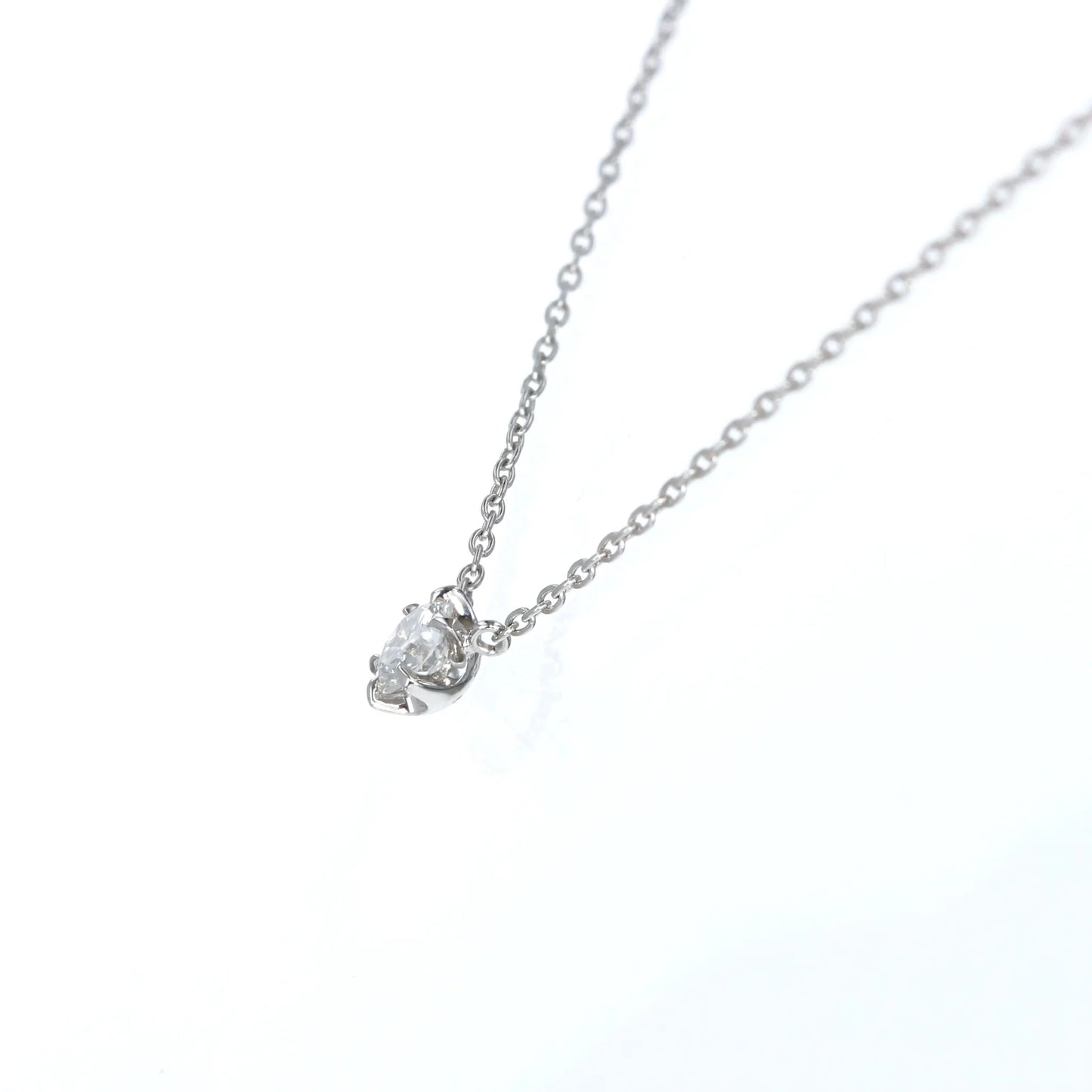 天然ダイヤモンド一粒プラチナネックレス 0.215 ct / F / VS1 / VG　