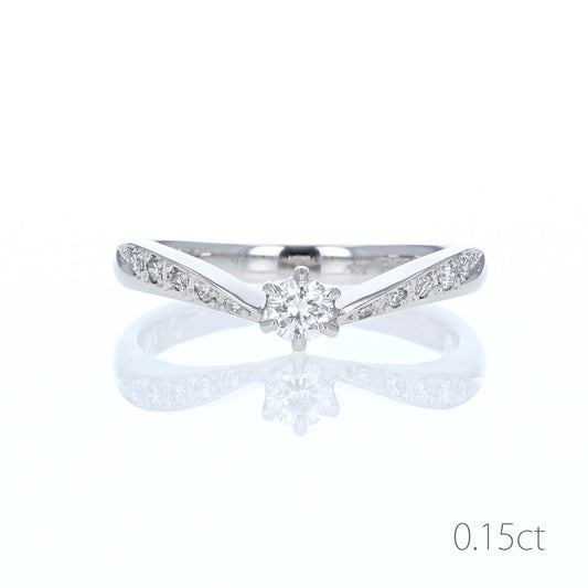 プラチナダイヤモンドリング Elegant