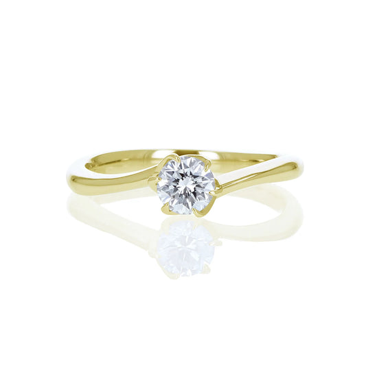 18金ダイヤモンドリング Flowering