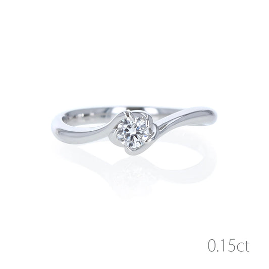 プラチナダイヤモンドリング Flower garden