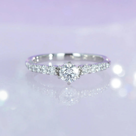 プラチナダイヤモンドリング Glistening