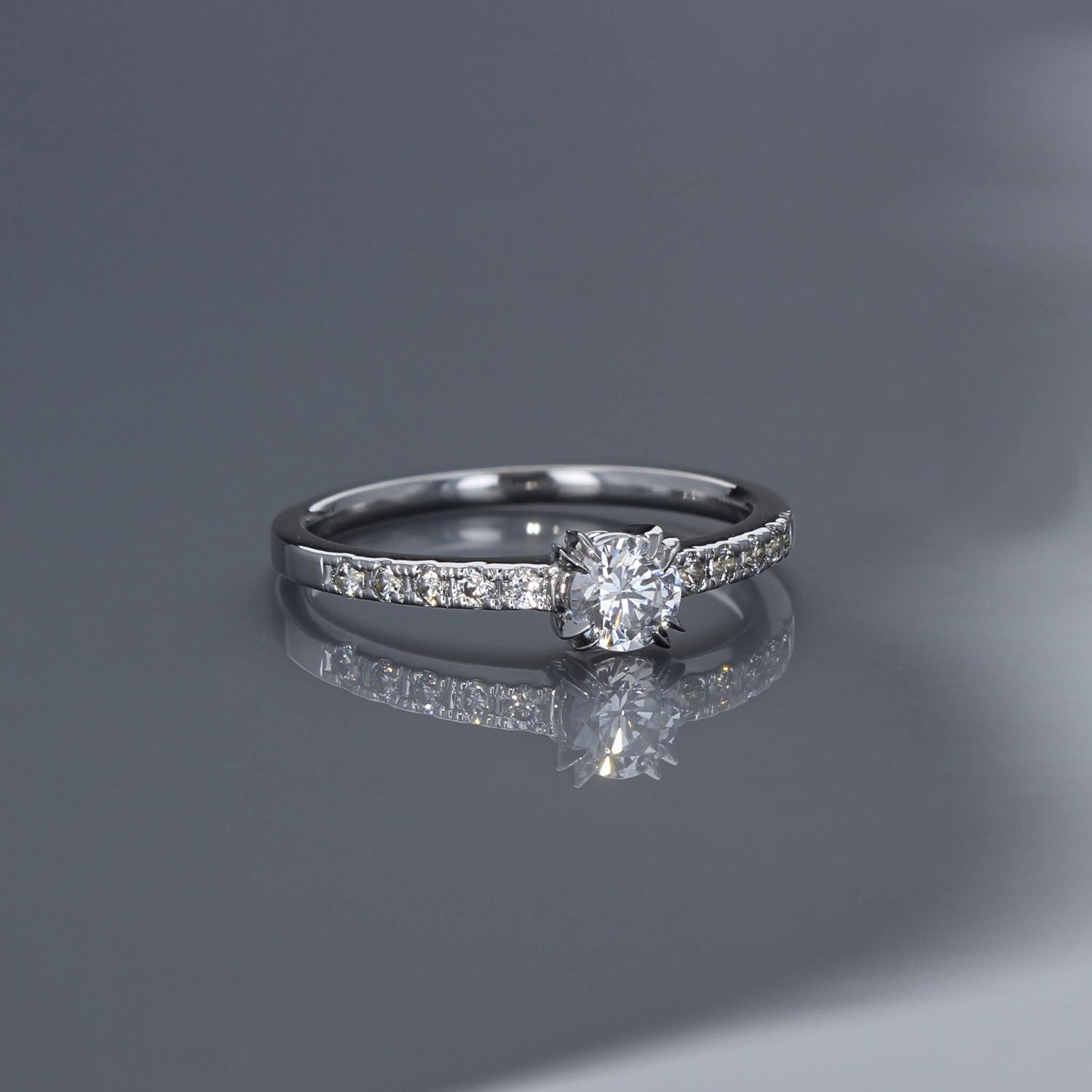 指輪 ブラックダイヤ(黒ダイヤ) ダイヤモンド プラチナ900 エンゲージにも