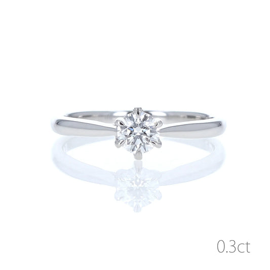 プラチナダイヤモンドリング ソリテール