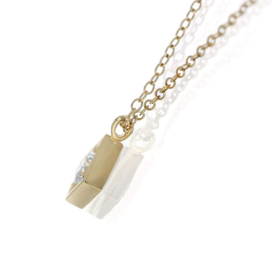 ダイヤモンドネックレス Rhombus 菱形フレームデザイン 横から